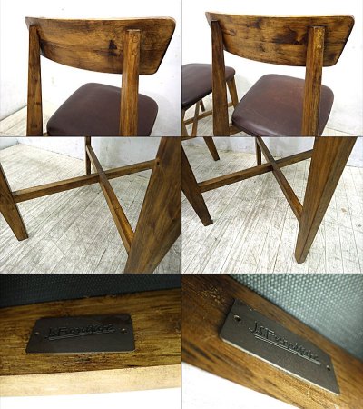 journal standard Furniture ジャーナルスタンダードファニチャー CHINON CHAIR / シノン チェア 2脚セット ●