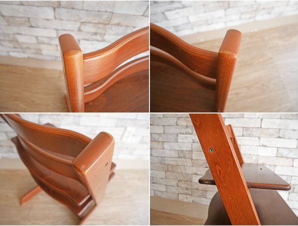 ストッケ STOKKE トリップトラップ TRIPP TRAPP 旧型 ベビーチェア キッズチェア ブラウン ノルウェー 北欧家具 ●