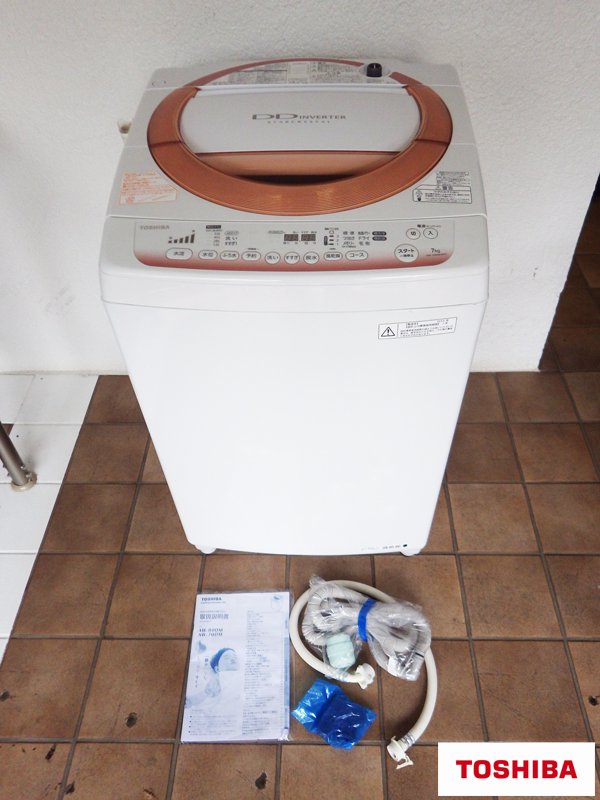 東芝 TOSHIBA 7kg ステンレス槽洗濯機 2013年製 AW-70DM 美品◇