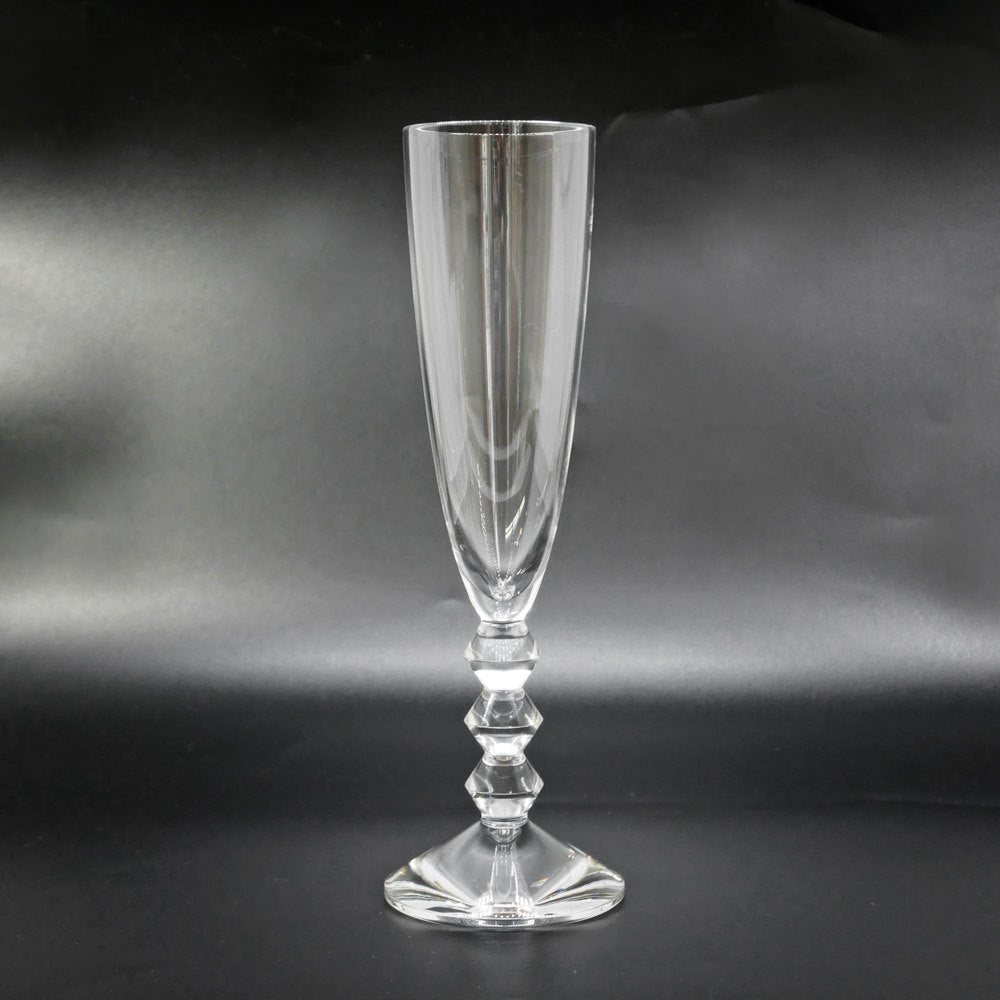 バカラ Baccarat ベガ Vega シャンパンフルート グラス クリスタルガラス フランス 箱付き ●
