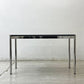 USMハラー USM Haller モジュラーファニチャー ハラーテーブル ワーキングデスク W125×D50cm カスタムオーダーサイズ ホワイト アジャスター 高さ調整機能付き モダンデザイン 定価161,641円 ●