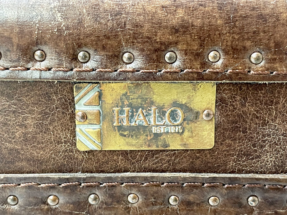 ハロ HALO ワトソンミディアムトランク WATSON MEDIUM TRUNK ローテーブル ヴィンテージシガー VINTAGE CIGAR 本革 英国 参考定価：￥132,000- ●