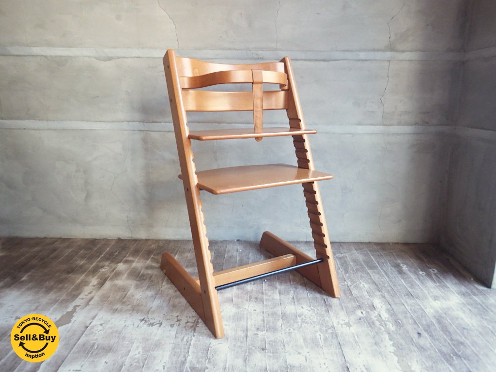 ストッケ STOKKE トリップトラップ TRIPP TRAPP レッド ベビーチェア 旧型 ノルウェー ♪