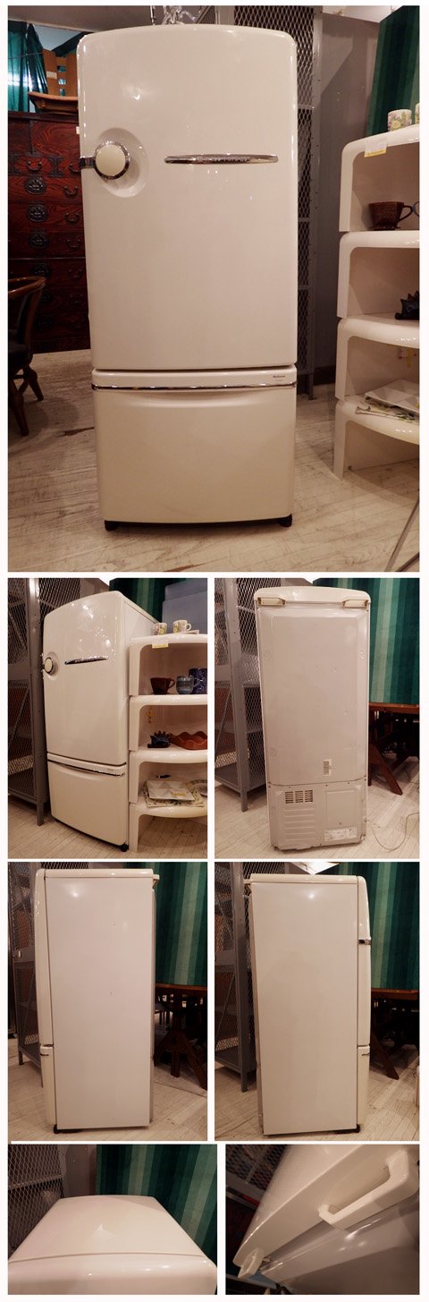 ノスタルジックデザイン Will FRIDGE 260ℓサイズ 冷蔵庫 NR-B26B1  2002年製●