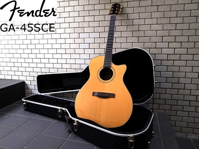 美品 Fender フェンダー GA-45SCE NAT アコースティックギター エレアコ yui HC付 ■