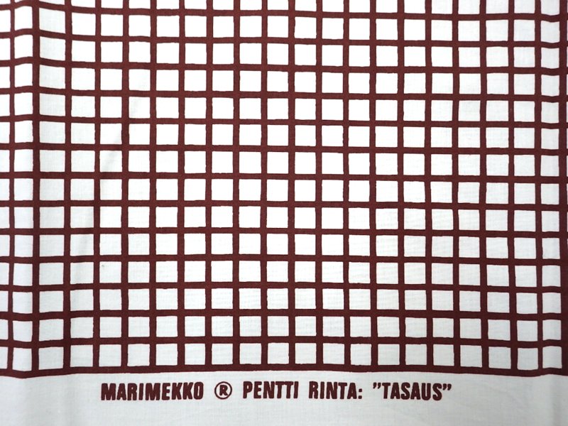 マリメッコ / marimekko　 ビンテージファブリック　”TASAUS”　87×118cm　Pentti Rinta　●