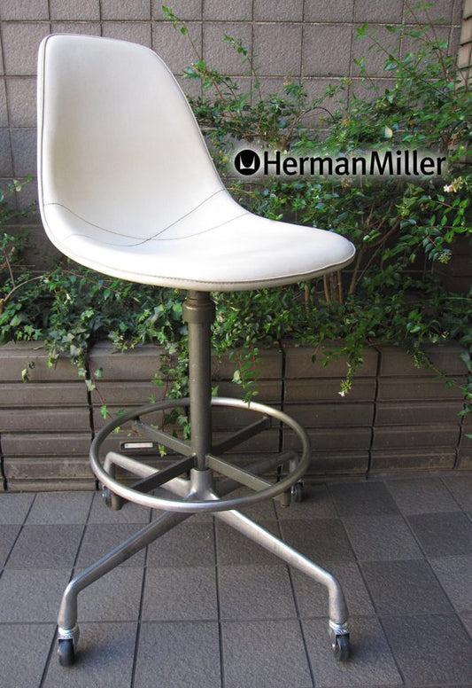 希少60'sヴィンテージ・ドラフティングベース ★ Hermanmiller / ハーマンミラー / Modern Furniture Sales ★ ナウガハイド ★ 『 サイドシェルチェア 』