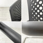 ヴィトラ vitra ビザビ2 Visavis2 アームチェア デスクチェア スタッキングチェア カンティレバー ブラック×ブラック アントニオ・チッテリオ ●