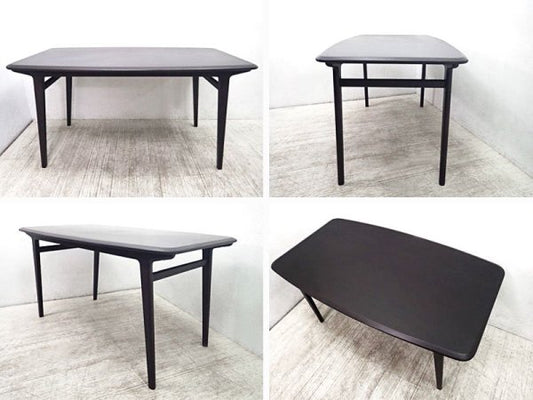 IDEE / イデー 　「 e by IDEE 」 シリーズ 　 『 IKI DINING TABLE / イキ ダイニングテーブル （ オーク材 ・ ダークブラウン ） 』　★