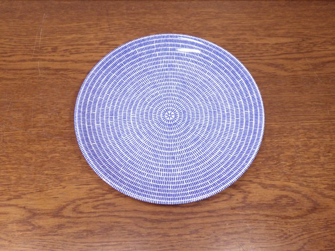 ARABIA / アラビア　24H Avec / アベック　20cmプレート　ブルー　未使用品A◇
