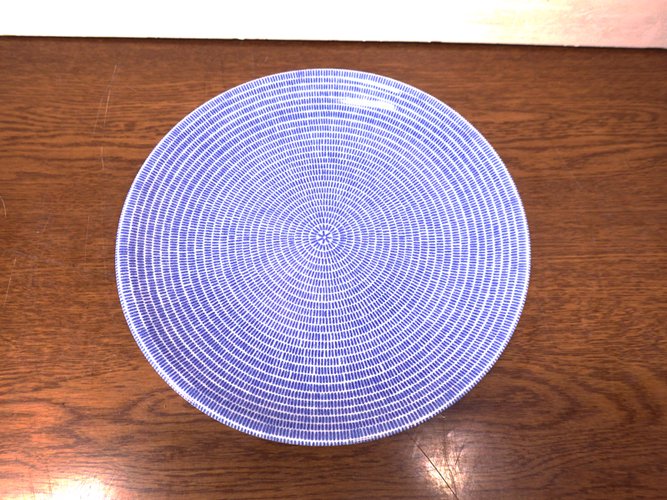 ARABIA / アラビア　24H Avec / アベック　26cmプレート　ブルー　未使用品C◇