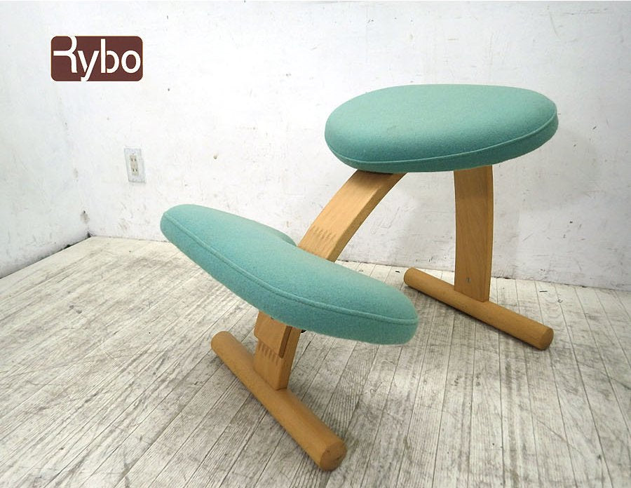 リボ Rybo バランスイージー Balans EASY バランスチェア 学習椅子 グリーン系◇
