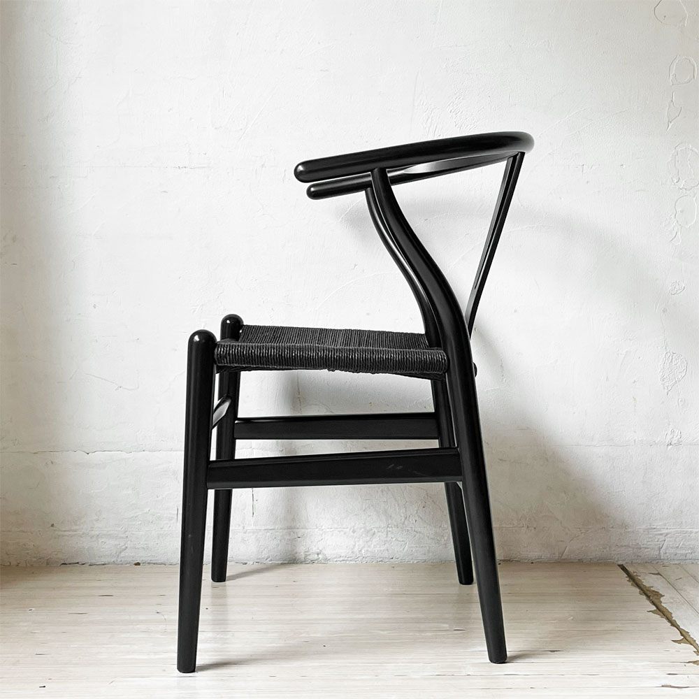 カールハンセン＆サン Carl Hansen & Son CH24 Yチェア ブラックラッカー × ブラックペーパーコード ハンス・J・ウェグナー ビーチ材 北欧家具 定価￥118,800- A ★