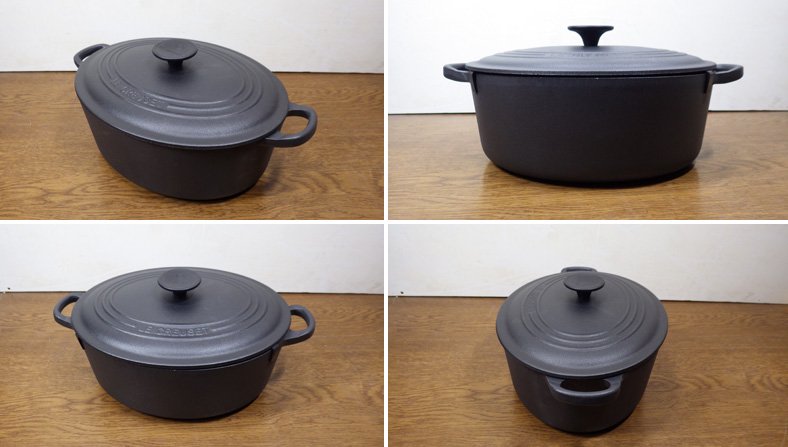 LE CREUSET / ル・クルーゼ　ココット　オーバル　マッドブラック　27cm◇