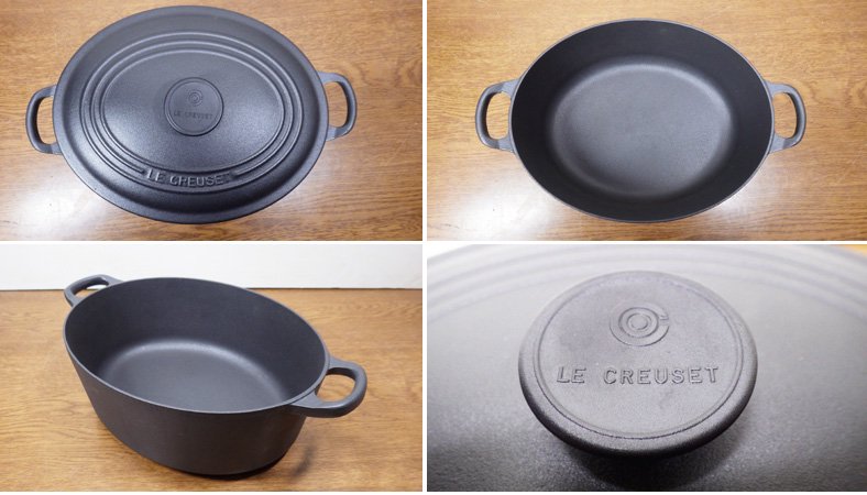 LE CREUSET / ル・クルーゼ　ココット　オーバル　マッドブラック　27cm◇