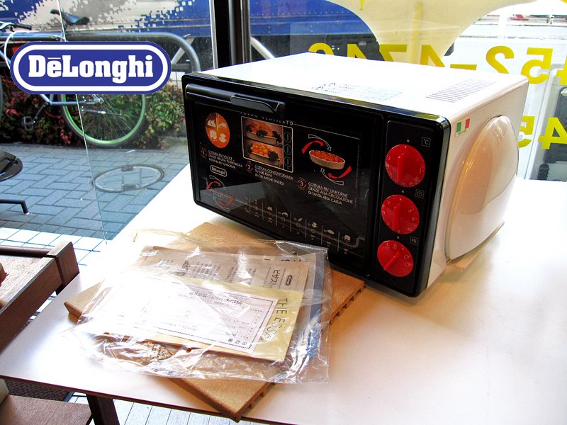 Italy DeLonghi / デロンギ ★ 未使用・展示美品 ★ 『 コンベクションオーブン 95FL 』  ピザストーン&取扱説明書付き