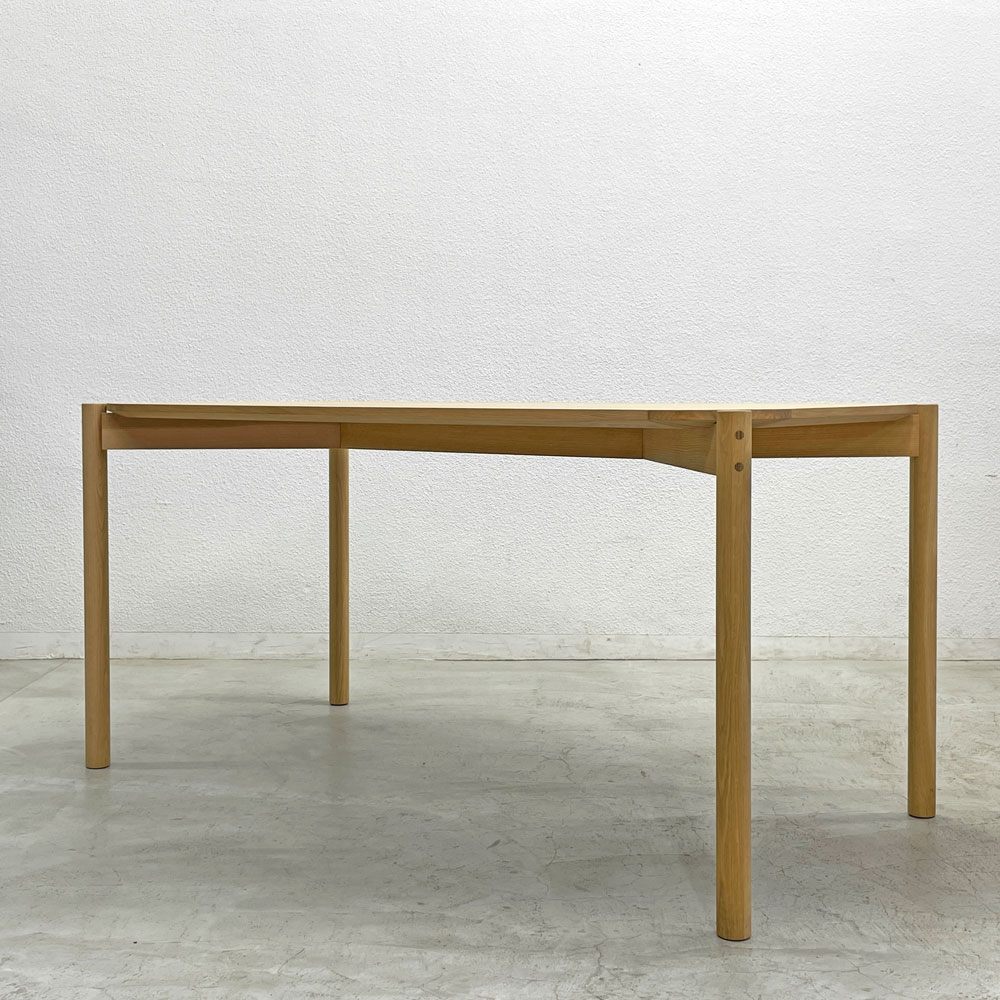 カリモクニュースタンダード Karimoku キャストール ダイニングテーブル CASTOR TABLE 150 国産ナラ材 ピュアオークカラー 定価145,200円 〓