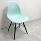 ハーマンミラー HermanMiller サイドシェルチェア ドゥエルレッグ DSW アクアスカイ × エボニー ポリプロピレン製 イームズ ミッドセンチュリー C ●