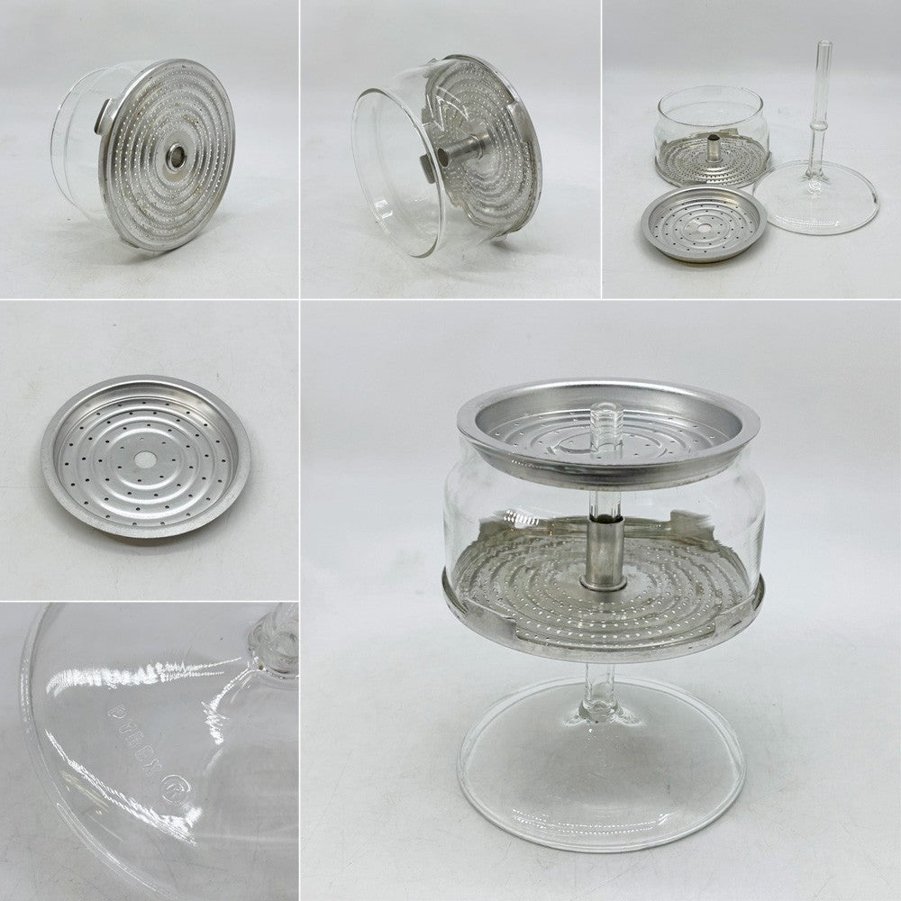 オールドパイレックス OLD PYREX コーニング社 Corning フレームウェア FLAMEWARE 7754 パーコレーター PERCOLATOR 4cup コーヒーポット ガラス 1950年～1960年代 ●