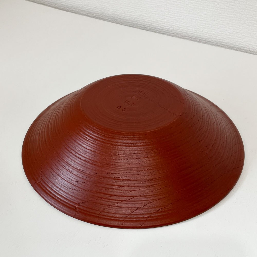 赤木明登 Akito Akagi 深皿 赤 nurimono 約21cm 漆器 輪島塗 現代作家 B ◎