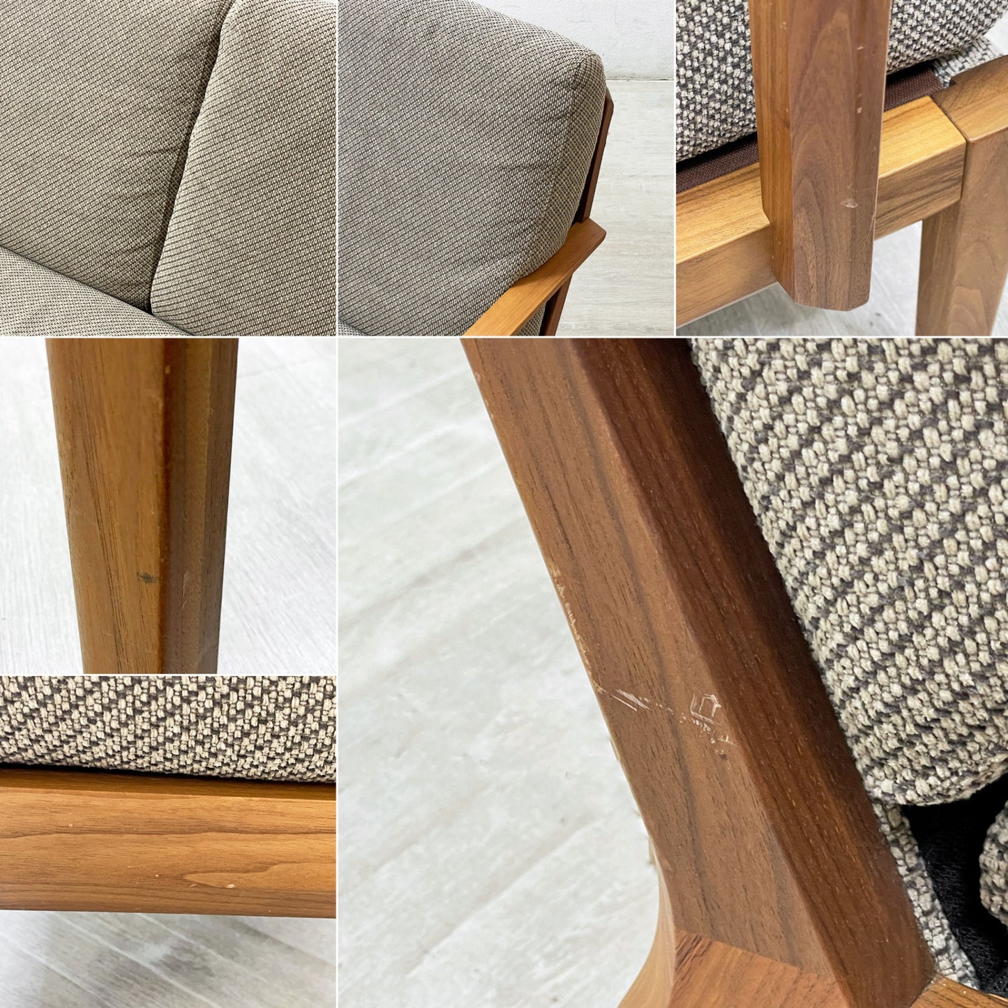 カリモク karimoku 3pソファ 3シーター WU45 ファブリック ブナ材 ローストビーチカラー W188cm ●