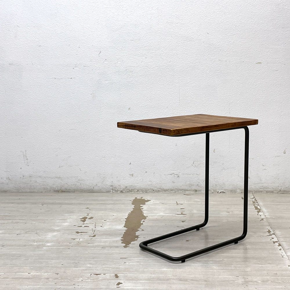 クラッシュゲート CRASH GATE ノットアンティークス Knot antiques チャイ サイドテーブル CHAY SIDE TABLE パイン古材 工業系 定価￥18,700- ●