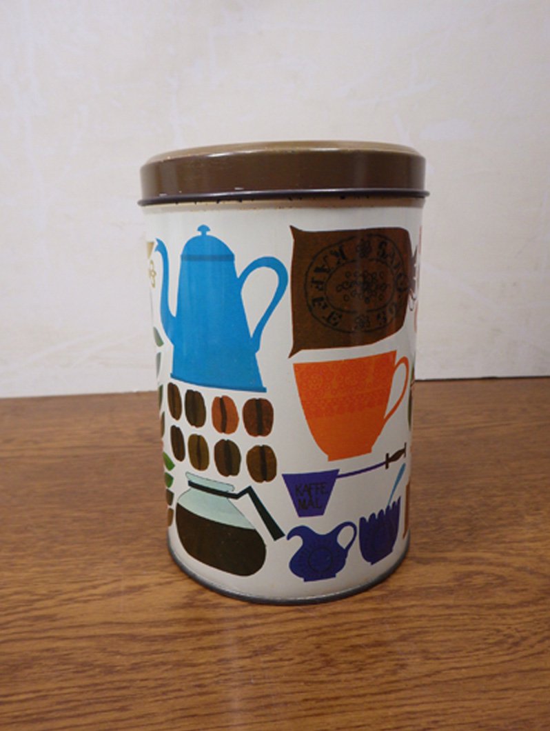 デンマーク　ヴィンテージ　コーヒー缶◇