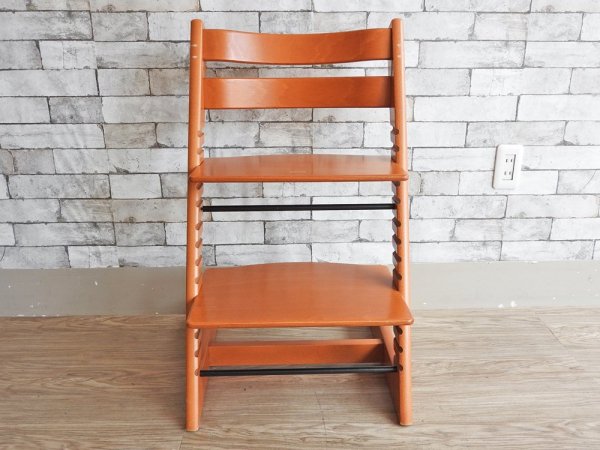 ストッケ STOKKE トリップトラップ TRIPP TRAPP 旧型 ベビーチェア キッズチェア チェリー ノルウェー 北欧家具 ●