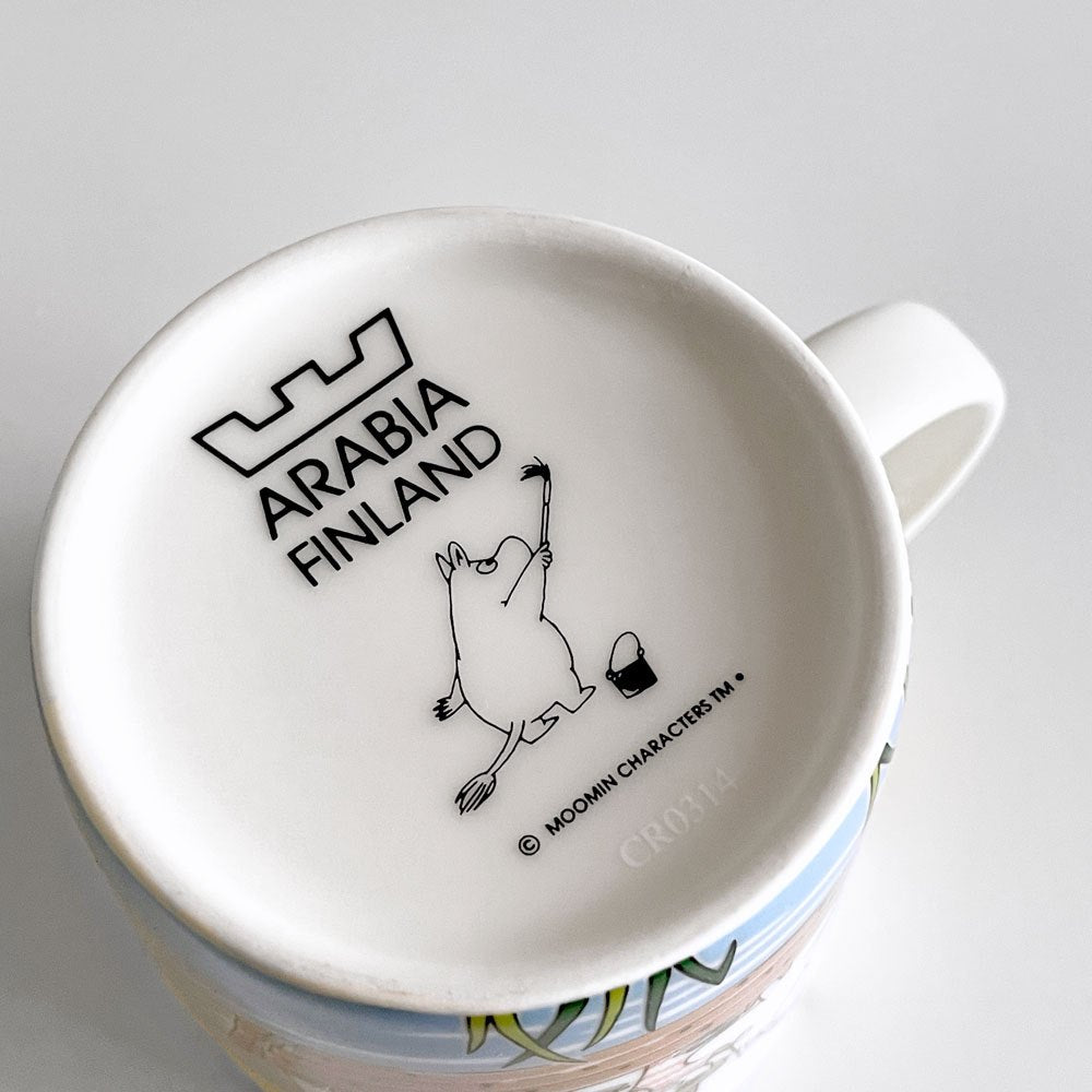 アラビア ARABIA ムーミンマグ MOOMIN クリップダッスとトゥーティッキの航海 2014年 夏限定 トーベ・ヤンソン フィンランド 北欧食器 ■