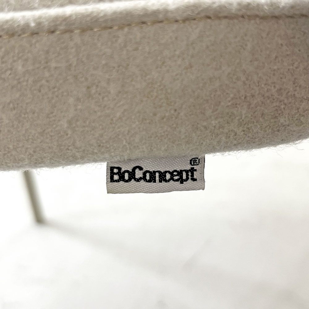 ボーコンセプト BoConcept プリンストン Princeton ダイニングチェア ベージュ ファブリック メタル脚 マットアッシュグレーラッカー仕上げ A ●