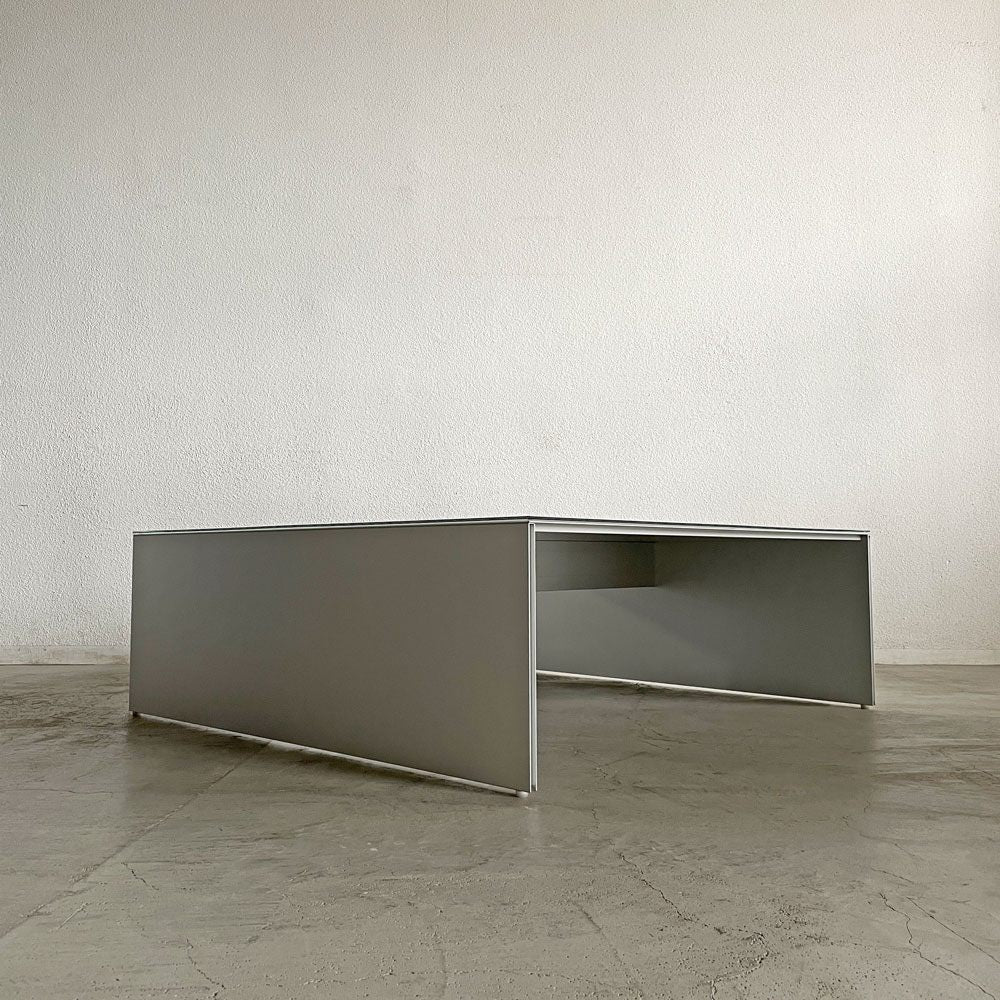 カッシーナイクスシー Cassina ixc. エアーフレーム AIR FRAME 3002 センターテーブル スクエア W120.5cm ガラス天板付 デヴィッド・チッパーフィールド インターデコール 〓