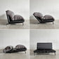 ジャーナルスタンダードファニチャー j.s.F ロデ RODEZ SOFA ヌードセカンド NUDE 2nd 2シーターソファ W110cm リクライニング スチール脚 インダストリアル 定価￥77,000- 〓