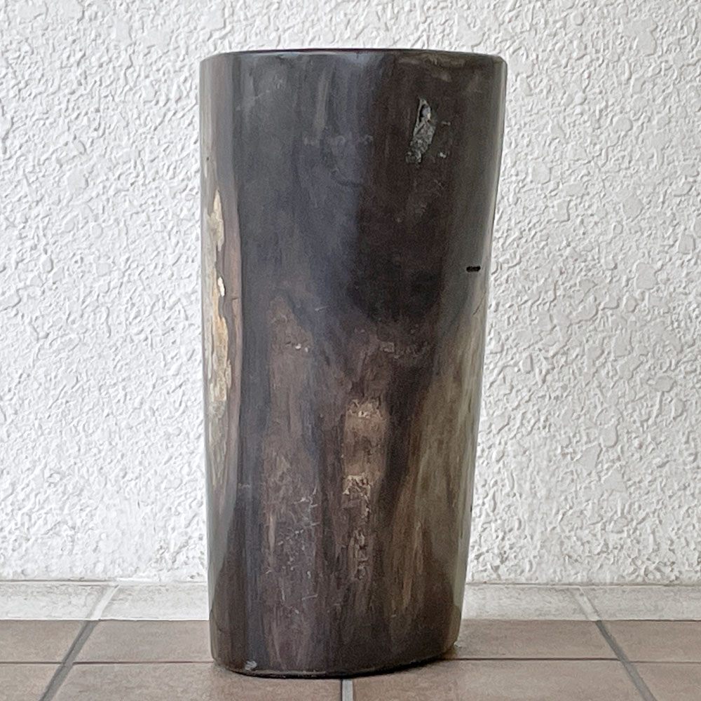 オーク ペトリファイド ウッド OAK Petrified Wood 珪化木 スツール H43cm サイドテーブル オブジェ ウッドストーン 鉱石 定価32万円 ◇