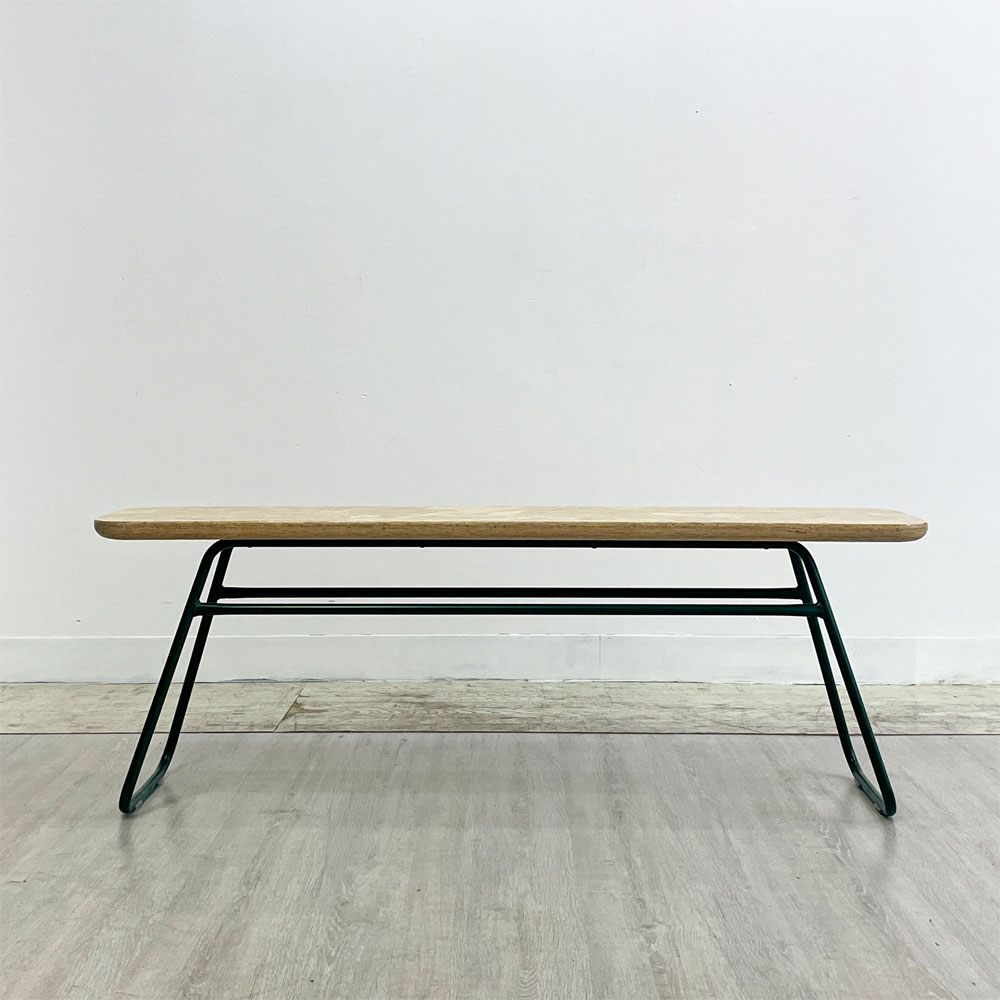チー chii ベンチ ch02 OSB × スチール W120cm グリーン 小林幹也 インダストリアル シンプルモダン 定価￥41,800- ●