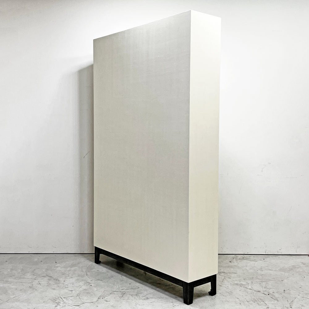 トラックファニチャー TRUCK FURNITURE ラボラトリーシェルフ LABORATORY SHELF ラワン x スチール 食器棚 飾り棚 うづくり加工 ホワイト 定価￥267,000- ●