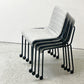 コクヨ KOKUYO オフセットフレームチェア offset frame chair オフィスチェア スタッキングチェア 4本脚 ファブリックシート スカイグレー キャスター C ●