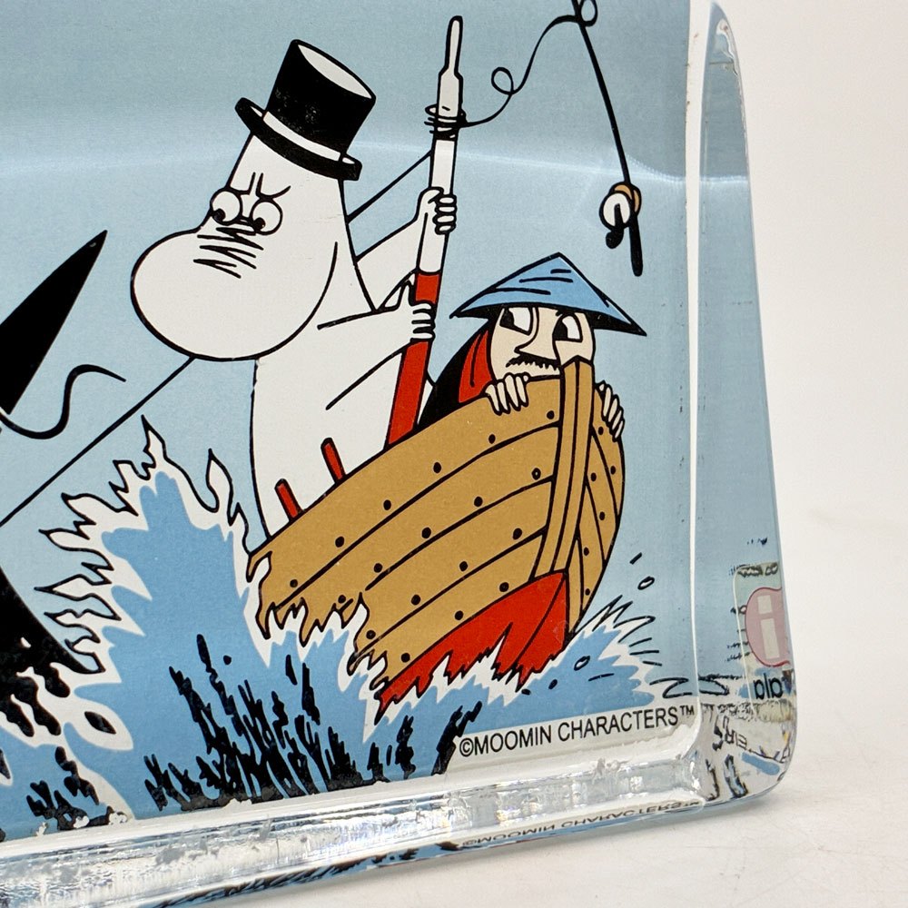 イッタラ iittala ムーミン MOOMIN ムーミンパパ ガラスカード オブジェ ガラス 北欧雑貨 ●