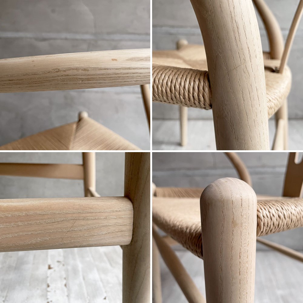 カールハンセン&サン Carl Hansen & Son CH24 Yチェア アッシュ材 ソープフィニッシュ 日本仕様サイズ 座面張替済 ハンス・J・ウェグナー デンマーク 北欧家具 ♪