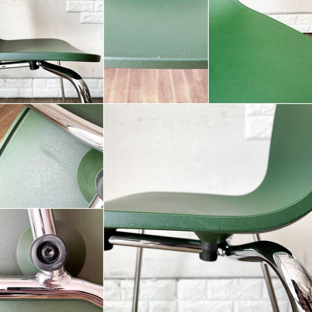 ヴィトラ vitra ハルチューブ HAL Tube サイドチェア ダイニングチェア グリーン スタッキング ジャスパー・モリソン 定価￥39,600- A ◎