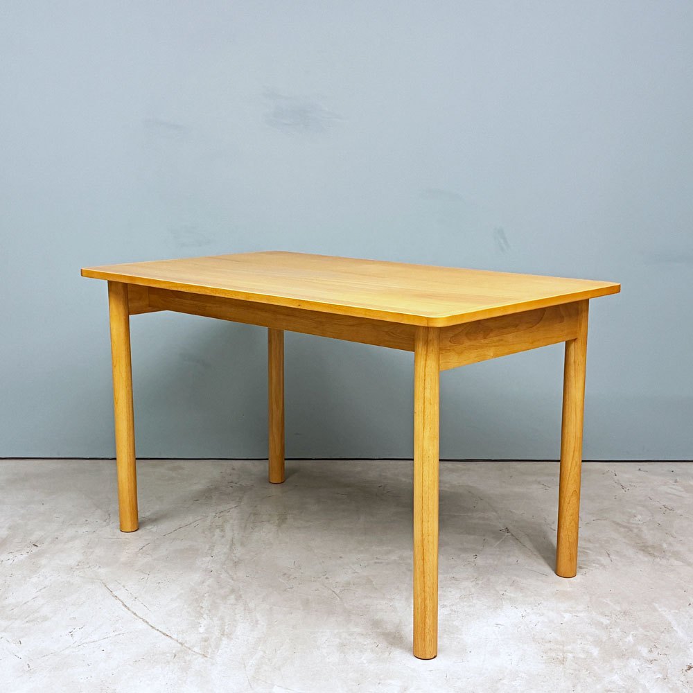 無印良品 MUJI 木製テーブル ダイニングテーブル ラバーウッド材 120×70cm ナチュラルデザイン 参考定価￥39,900- ◎