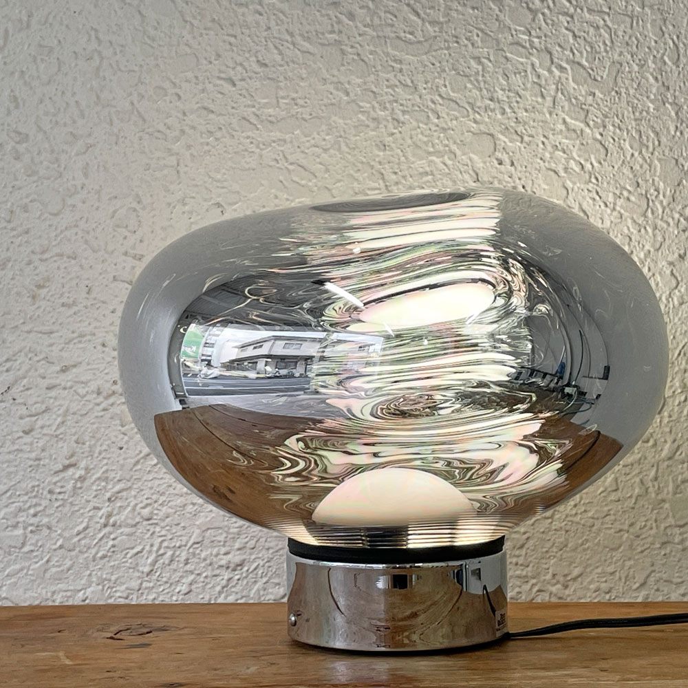 トムディクソン Tom Dixon メルト ミニ サーフェイス 内蔵LED テーブルライト Melt Mini Surface LED クローム 間接照明 定価170,500円 ◇
