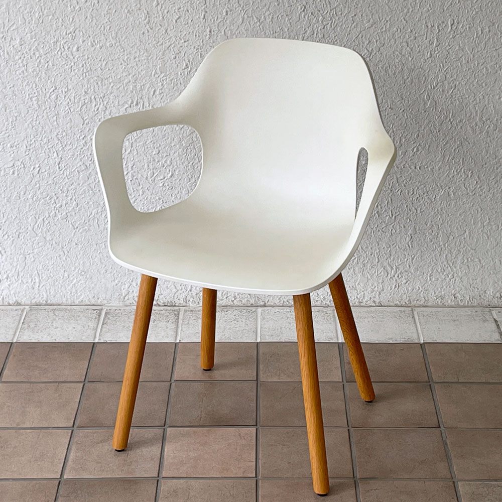 ヴィトラ Vitra ハル HAL アームチェア ダイニングチェア ウッド ホワイト オーク材 ジャスパー・モリソン スーパーノーマル 現行定価108,900円 ◇