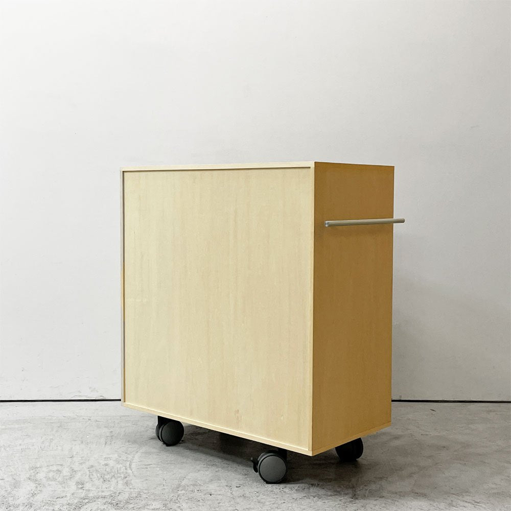 マルゲリータ margherita Storage Cart キャスター付き収納カート 標準タイプ A4書類引き出し収納カート 深め 8杯 シナ合板 定価￥53,680- A ●