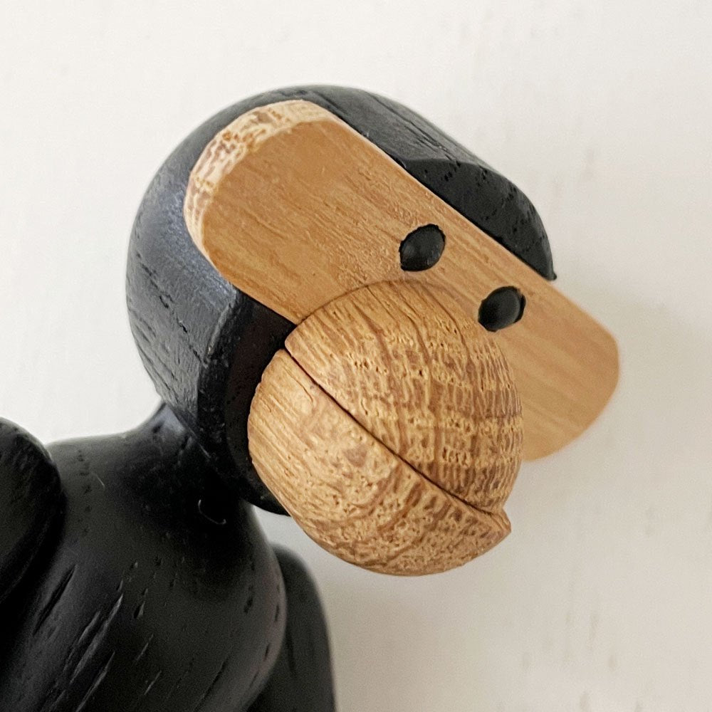 カイボイスン KAY BOJESEN DENMARK モンキー Monkey ミニ ブラック 木製オブジェ H9.5cm デンマーク 北欧雑貨 定価￥14,300- ◎