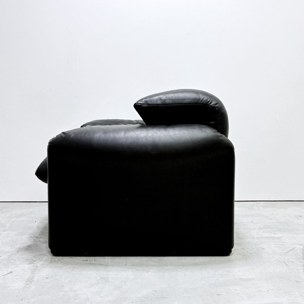 カッシーナイクスシー Cassina ixc マラルンガ MARALUNGA 675-1Pソファ 本革 ヴィコ・マジストレッティ 定価約￥1,144,000- ●