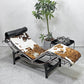 カッシーナ Cassina LC4 シェーズロング 長椅子 ハラコ 毛皮 レザークッション 本革 ル・コルビュジエ MoMA 名作椅子 ●