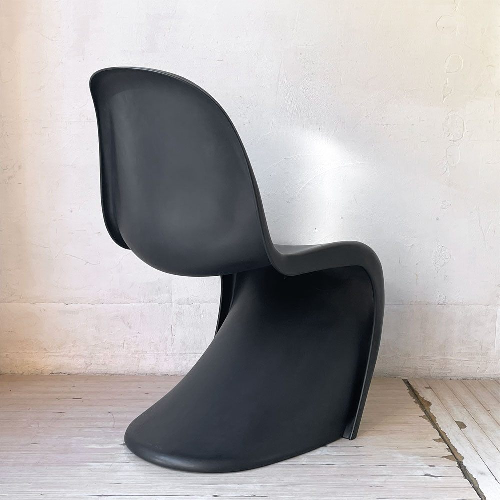 ヴィトラ vitra パントンチェア ダイニングチェア スタッキングチェア ヴェルナー・パントン Panton ミッドセンチュリー スペースエイジ ブラック ★