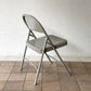 チューブラースチール フォールディングチェア TUBULAR STEEL FOLDING CHAIR 折りたたみ椅子 グレー アメリカ インダストリアル PFS取扱 A ◇