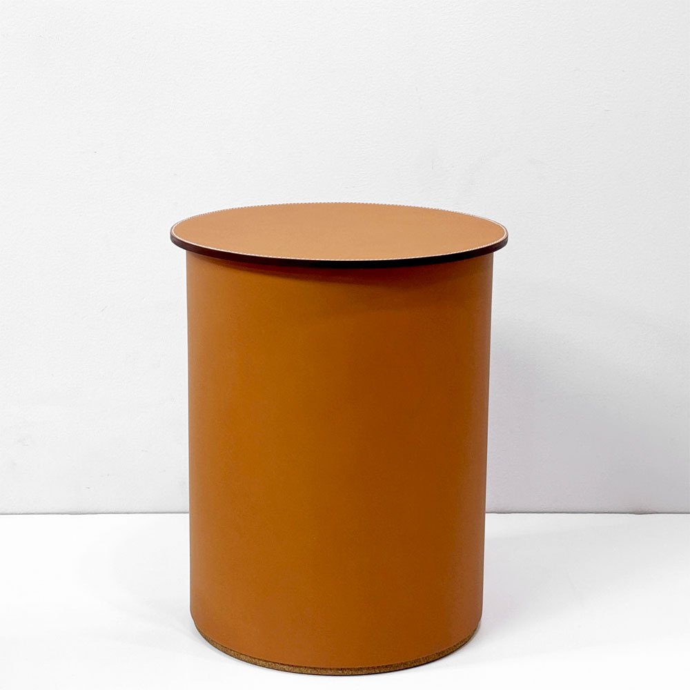 エルメス HERMES エクイパージュ・ドゥ・エルメス コルク・スツール Equipages d'Hermes cork stool  PM model スモールサイズ  レザー スツール 本革 コルクフレーム 未使用保管品 元箱付 ●