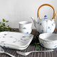 ロイヤルコペンハーゲン ROYAL COPENHAGEN ブルーフルーテッド Blue Fluted ジャパニーズ Japanese スクエアプレート 平皿 角皿 w22cm デンマーク製 北欧 廃番 B ■